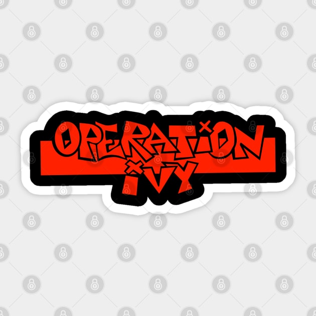 Operation Ivy Classic Red Sticker by ilrokery